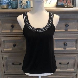 Black Tank with Sequins